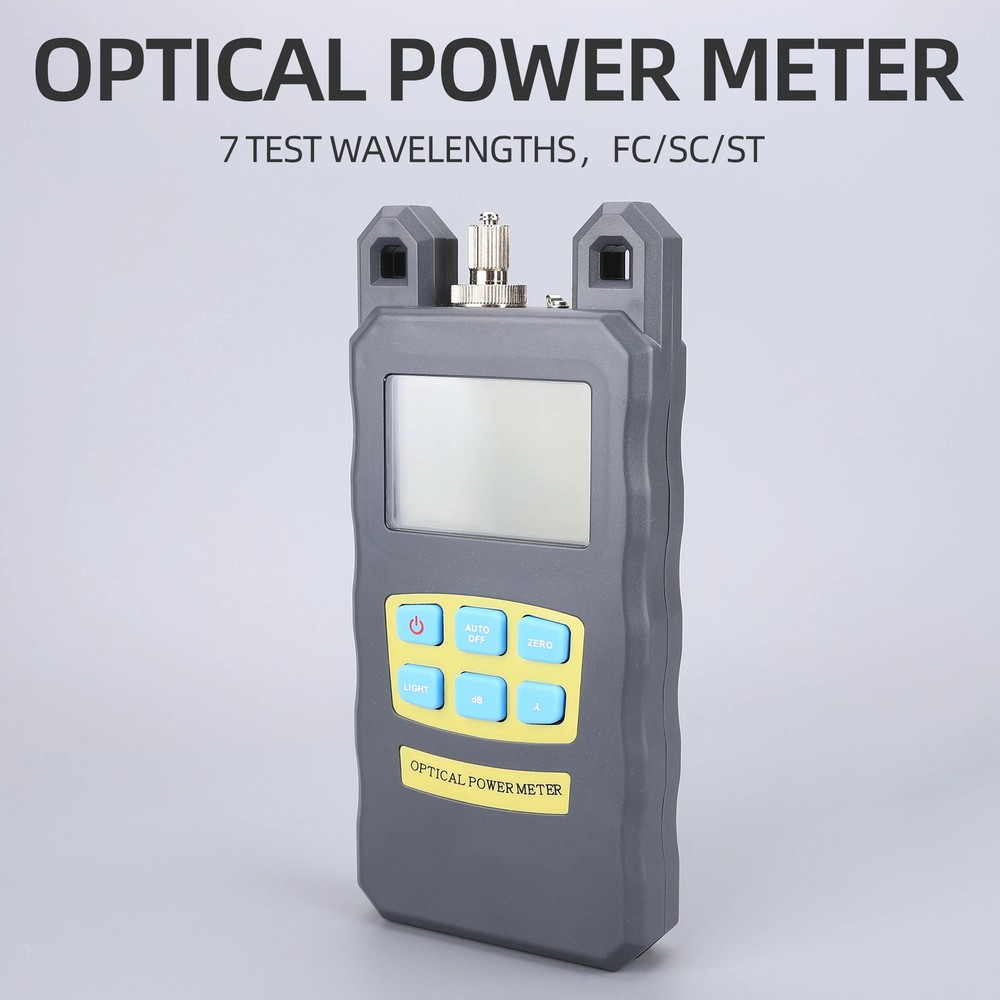 Fiber Optical Power Meter -70~10dBm Adjustable Handled Fiber Optic Cable Tester