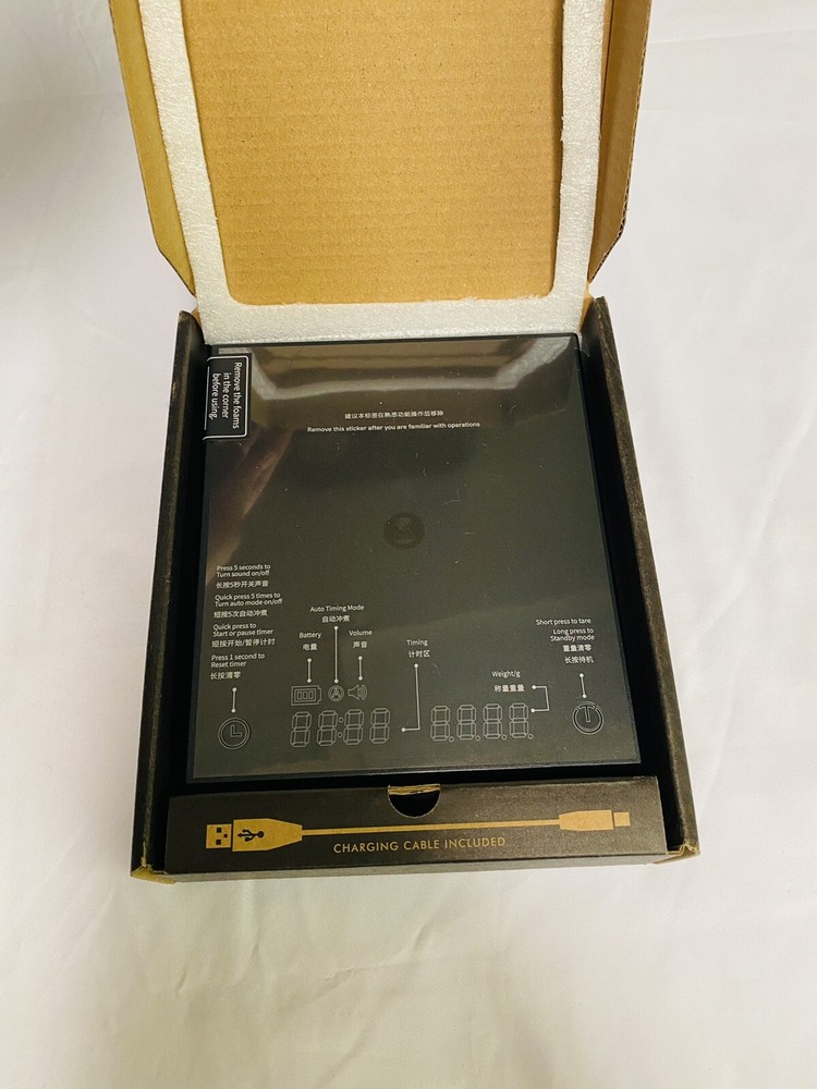 TIMEMORE Digital Scale Basic+ Scale Coffee Food W/ Timer 2000 Grams New In Box