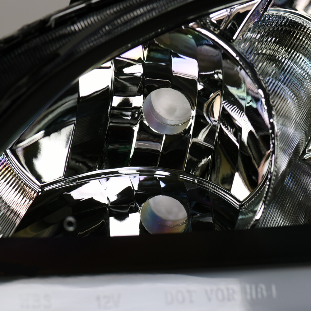 Topline For 2004-2005 Civic 2D/4D Switchback Sequential LED Strip Headlights Blk