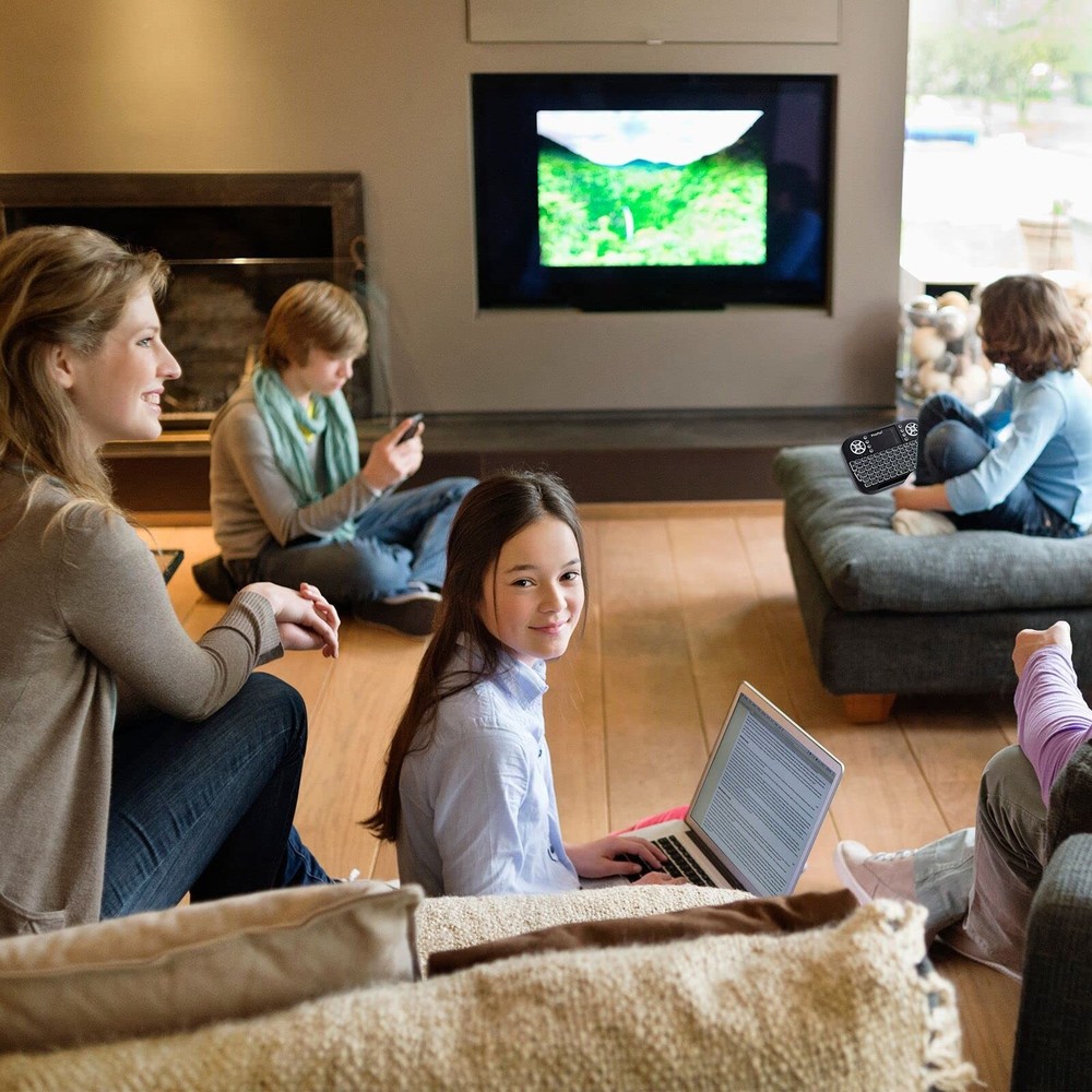 (Upgrade Mini Bluetooth Keyboard with Touchpad Mouse,Portable 2.4G Wireless K...