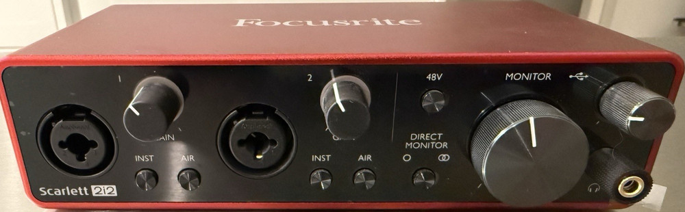 Focusrite Scarlett 2i2 3rd Gen USB Audio Interface, XLR/TRS, 2 Channels