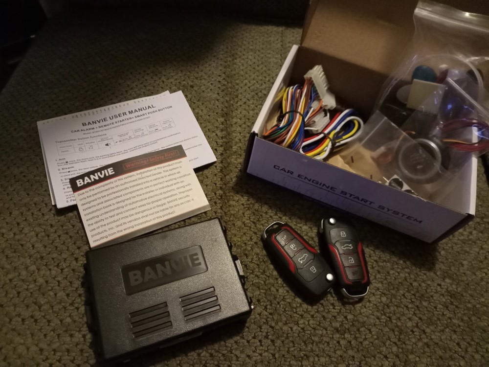 BANVIE for Car Security Car Engine Start System Keyless Entry Push Start