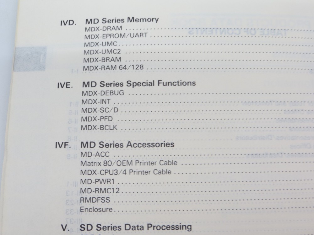 MOSTEK 1983 COMPUTER PRODUCTS DATA BOOK vintage computer tech book