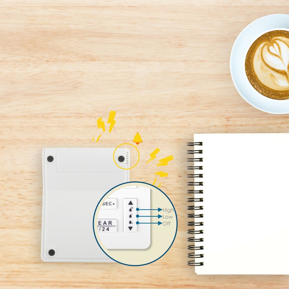 LCD Digital 4-channel Timer 12/24H Clock Countdown Volume Control Multi-scene