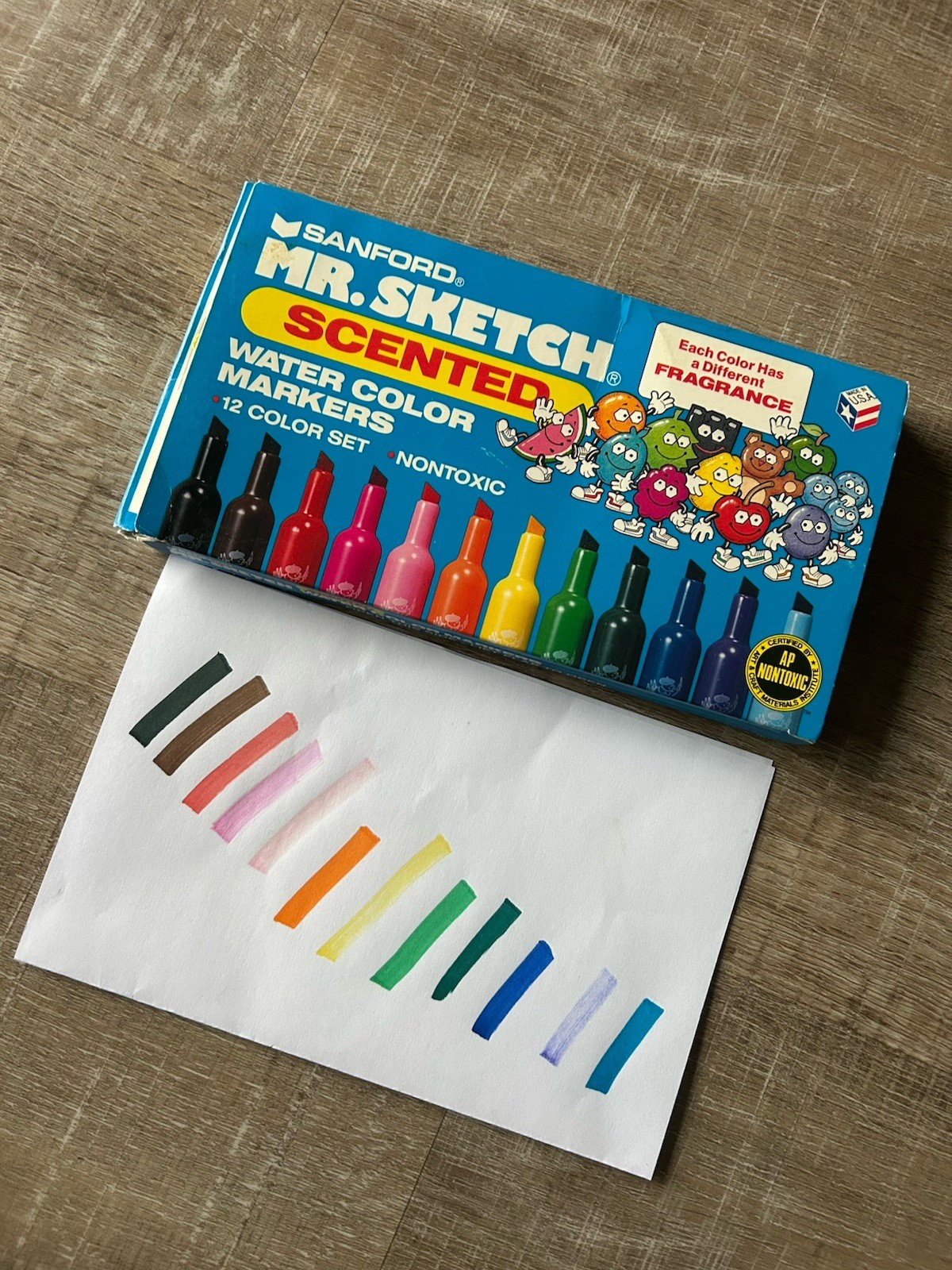 VTG Mr Sketch Scented Markers 12 Ct 1991 Sanford USA Box Tested 90s Nostalgia