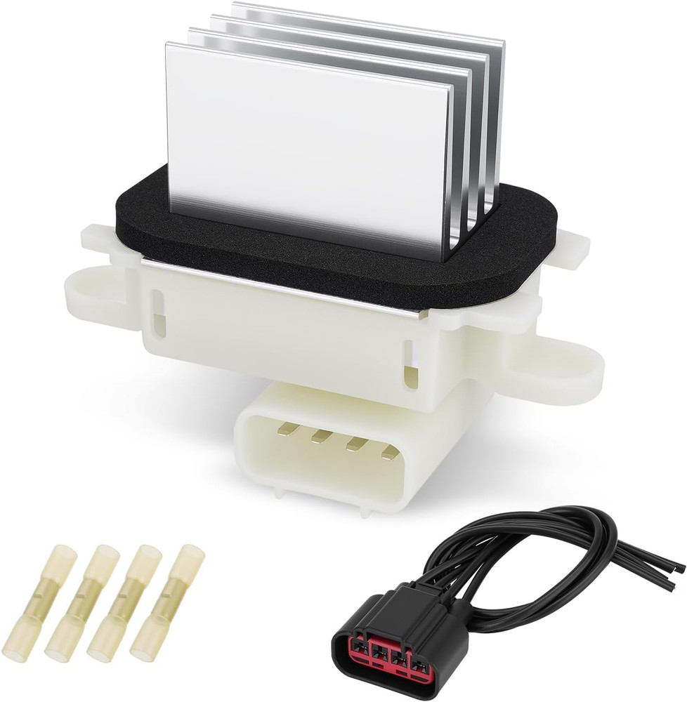 HVAC Blower Motor Resistor AC Blower Control Module with Connector Wire Harness,
