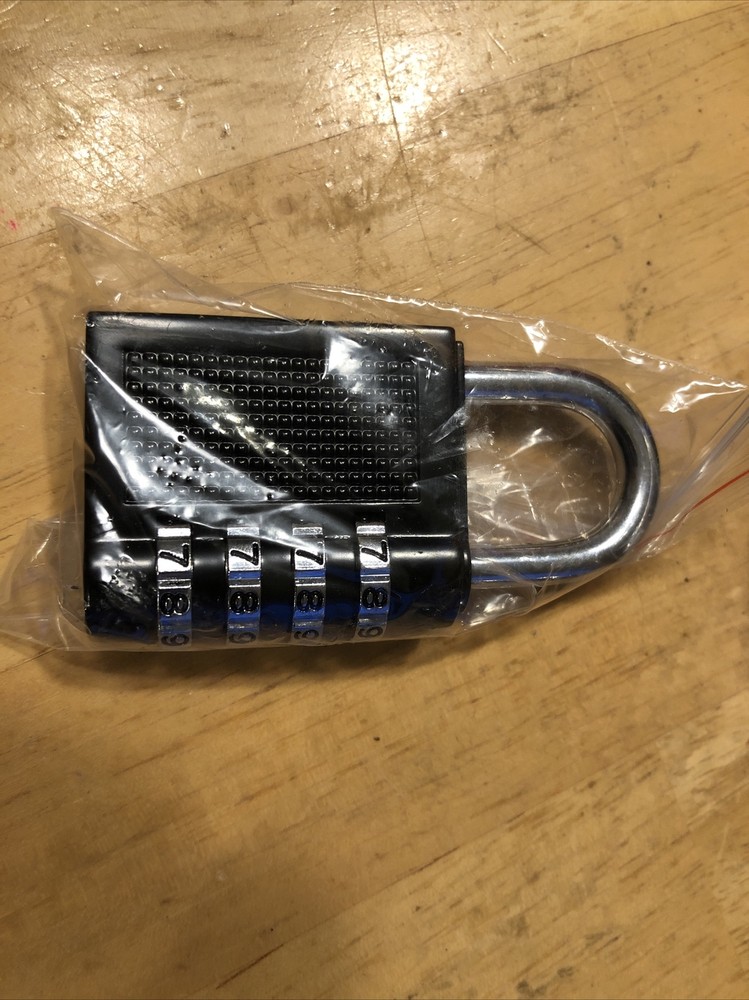 2 Pack - Padlock Heavy Duty 4-Digit Re-settable Combination Lock For Multi- Use