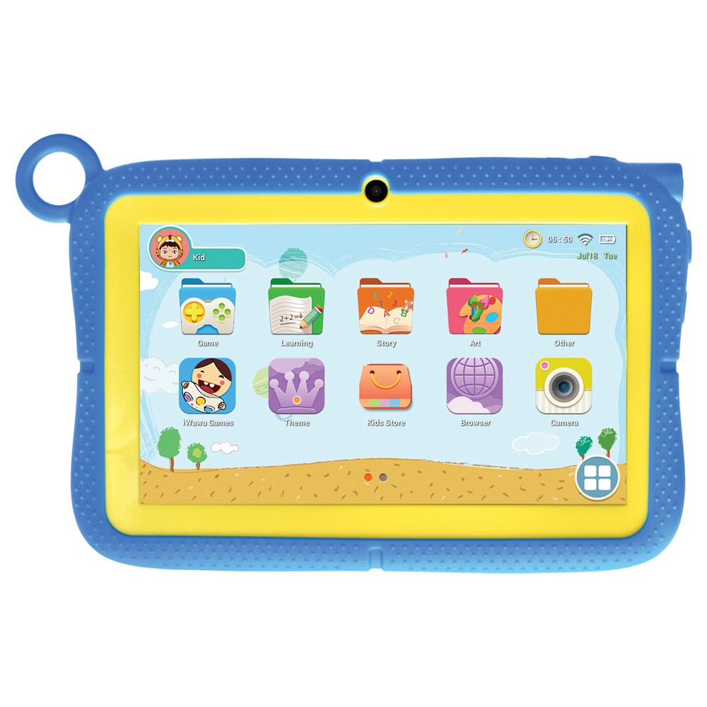 Azpen® 7-In. Kids Wonder Android™ 13 Tablet with Rubberized Case and StandBundle