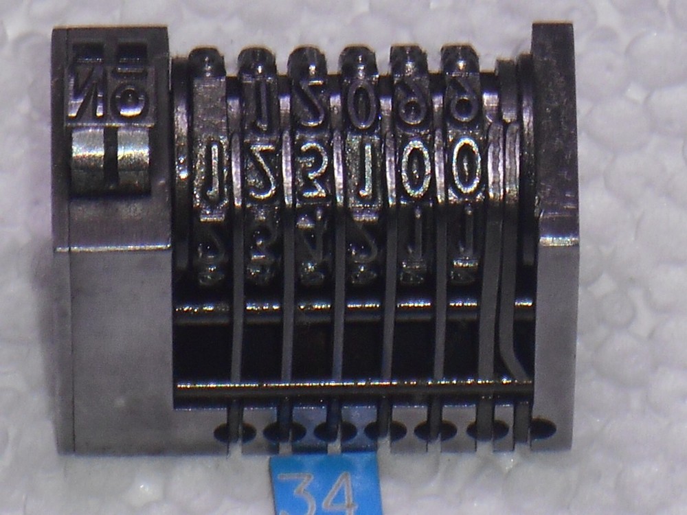 DOLD | letterpress Reverse numbering machine | 34