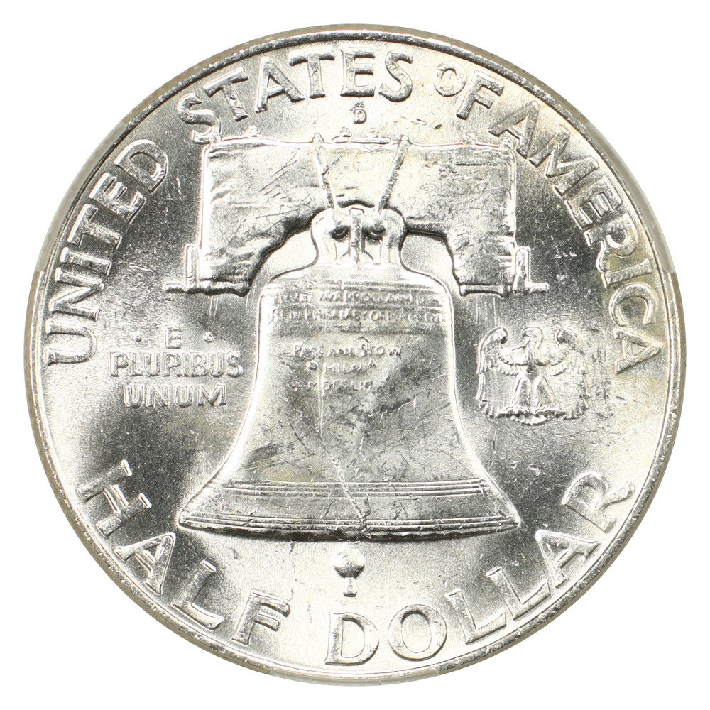 1951-D 50C CACG MS62FBL - Franklin Half Dollar