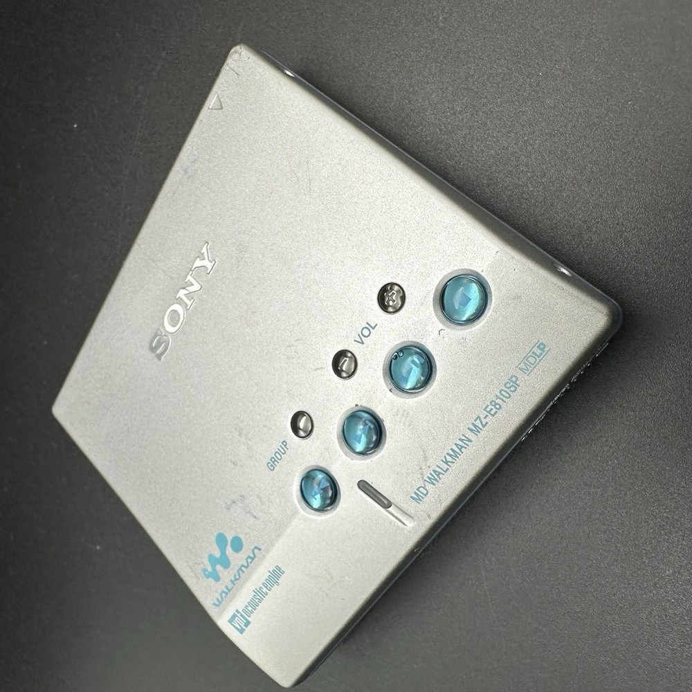 SONY MZ-E810SP Portable Minidisc Player with speaker Tested Working