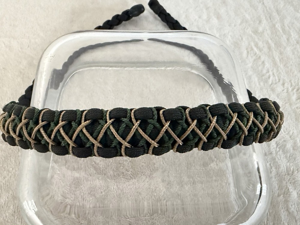 Green, Tan And Black Bow Wrist Sling