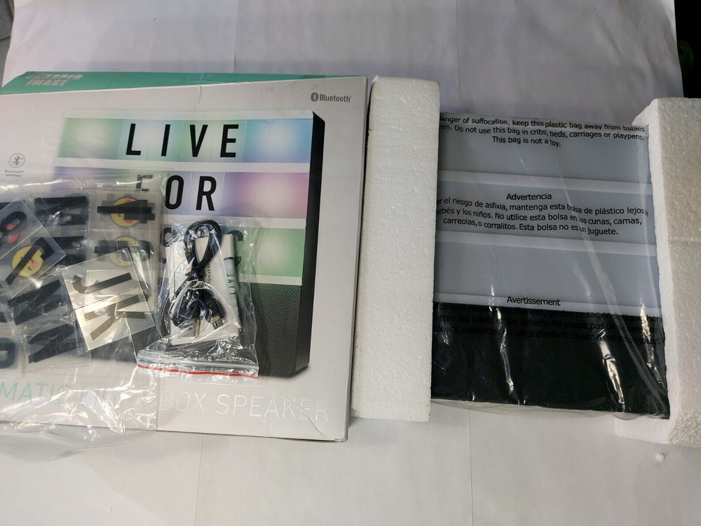 Sharper Image - Cinematic Light Box Bluetooth Speaker (LIVE FOR MUSIC)