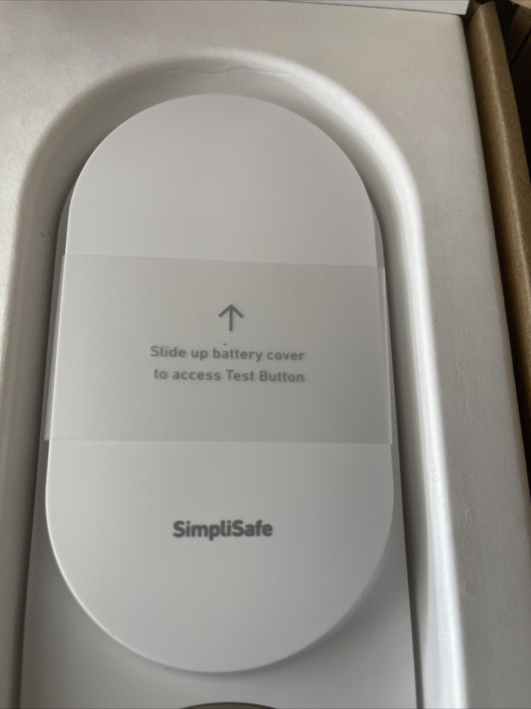 White SimpliSafe Smart Door Lock with PIN Keypad