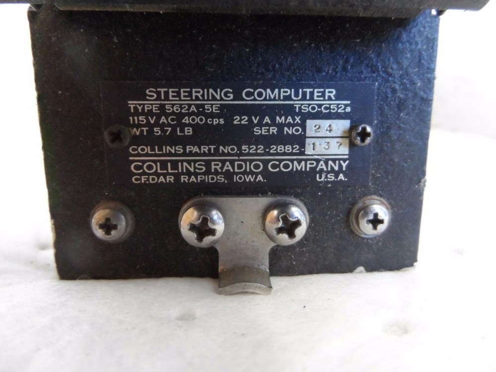 Collins 562A-5E Steering Computer P/N 522-2882-137