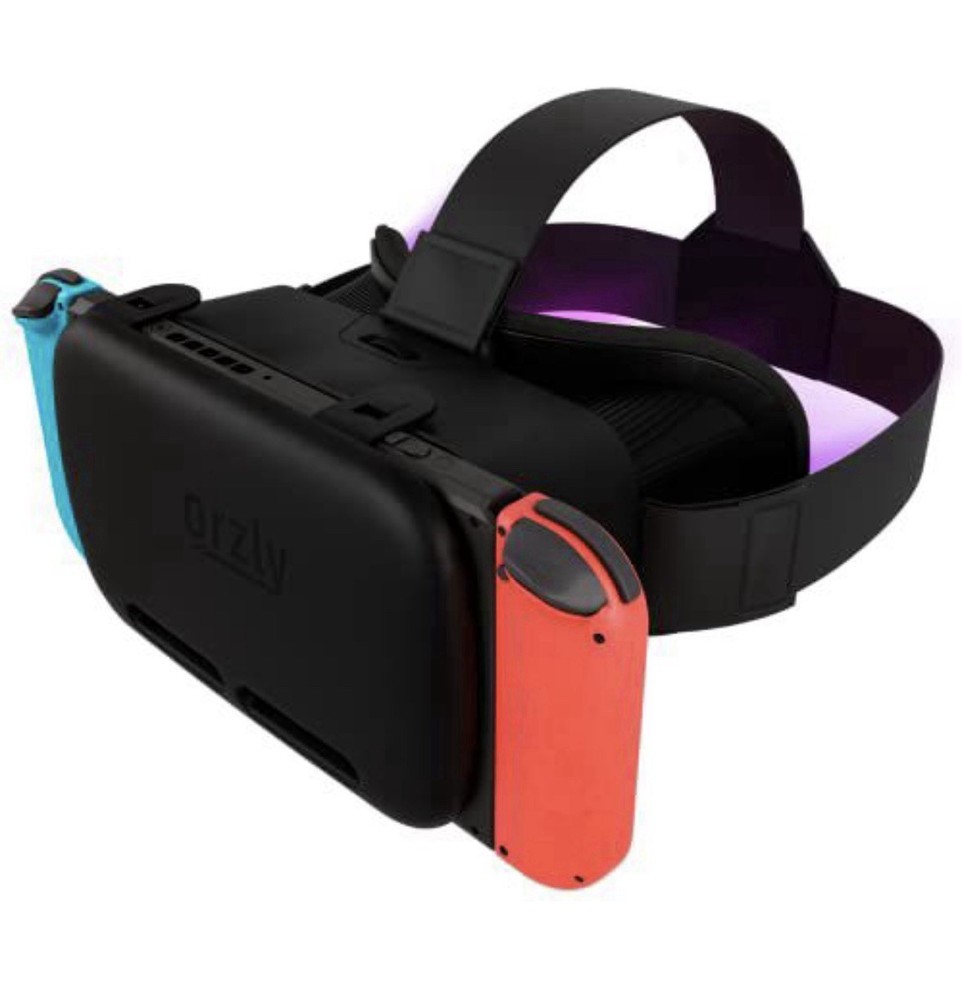 Orzly VR Headset for Nintendo Switch/Switch OLED Adjustable Lens Black