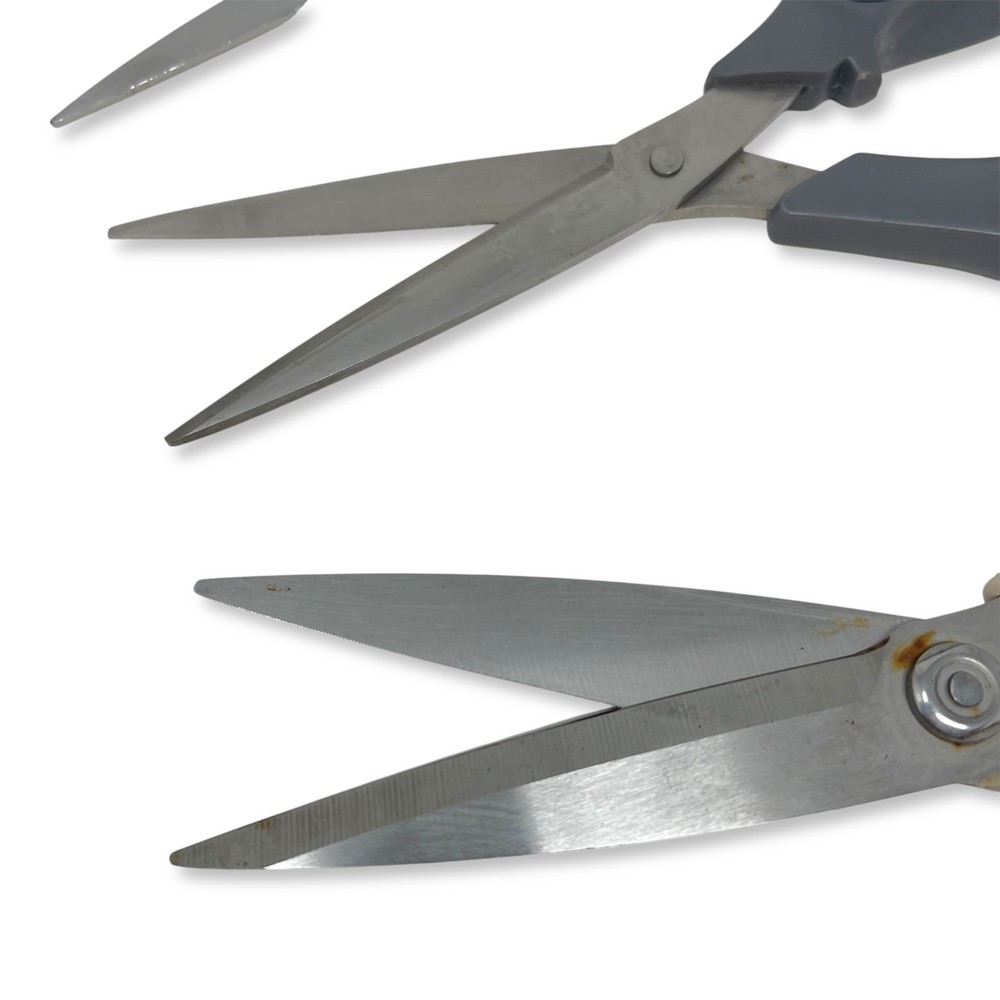 Stanley & Unbranded Scissors Set, 8 Inch Multi-Purpose Shears, 3 Pcs Mixed Lot