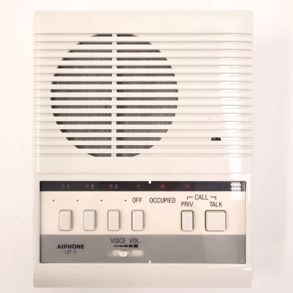 Aiphone LEF-3 Open Voice Selective Call Master Station Intercom Accepts 3 Coms