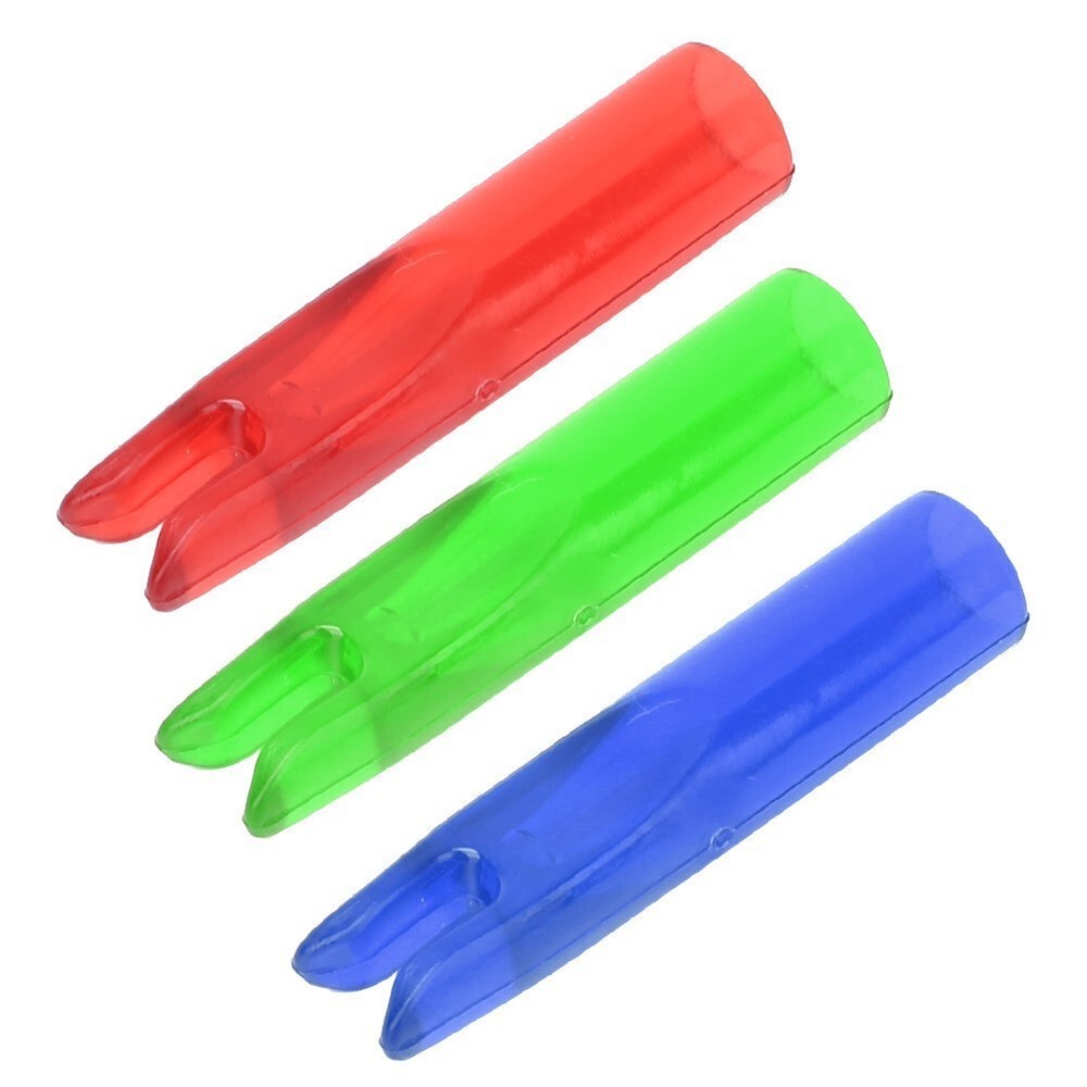 50Pcs Portable Plastic Bow Nock Insert Tail Archery Accessory for 6mm