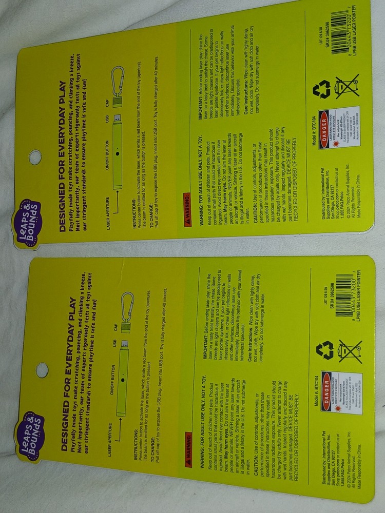 NEW Thrill & Chase USB RECHARGEABLE Laser Pointer BTC104