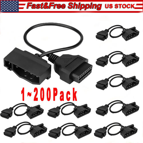 For Ford Engine Repair Tool 7 Pin OBD1 to OBD2 Cable Adapter Code Reader Scanner