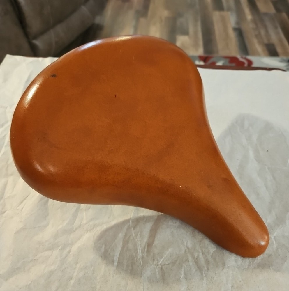 Vintage Permaco 309 Brown Bicycle Exercise? Seat Saddle