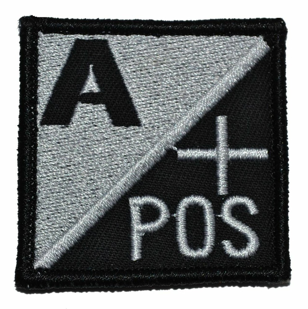 Blood Type 2x2 Military/ Patch Hook Backing Version 1