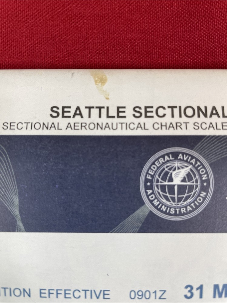 2012 SEATTLE Sectional Aeronautical Map Aerial Chart, 83rd Edition