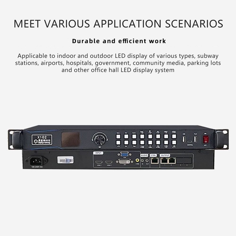 LED Video Processor Controller 1.3MP 720P Resolution for Indoor Outdoor LED Wall