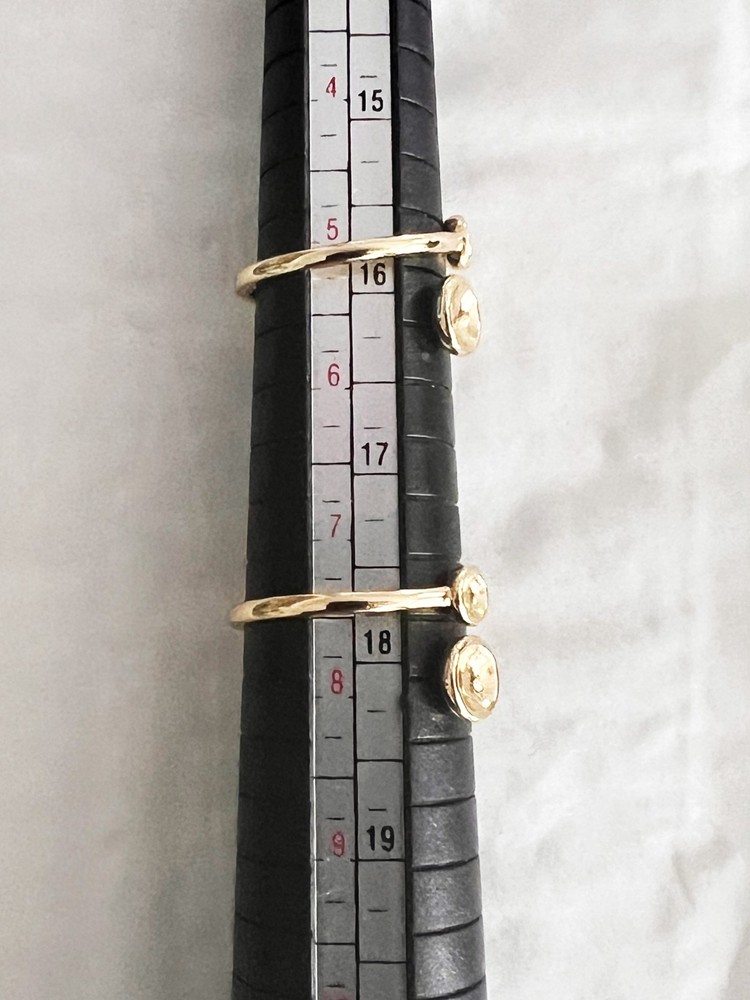 1 Pc Adjustable Gold Tone Blank Ring Base Empty Setting for Ball Cabochon Bead