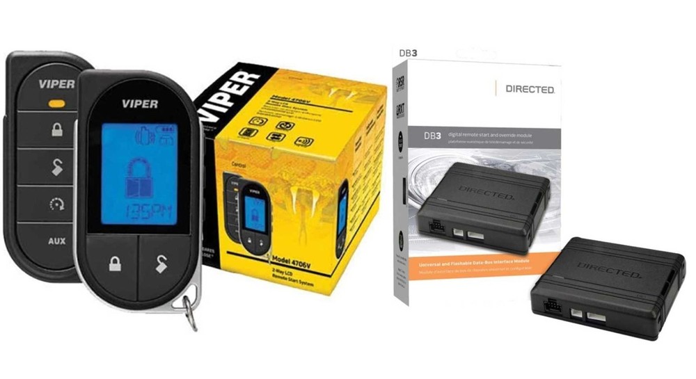 Viper 4706V Car Remote Pack with Keyless Entry 2-Way LCD + DB3 Bypass Module