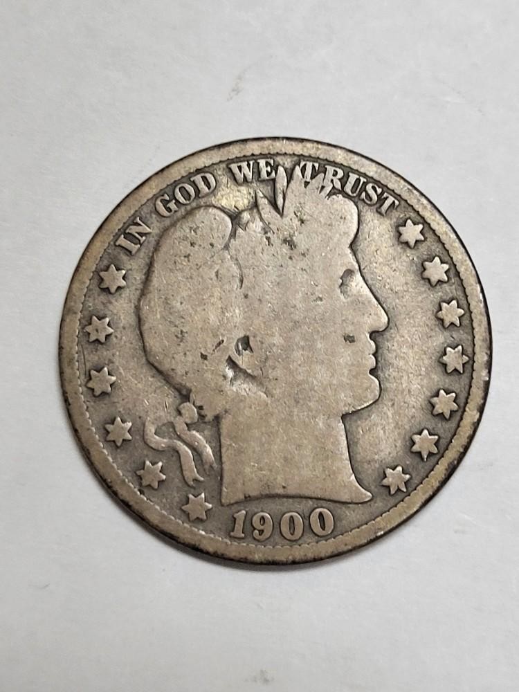 1900 S  Barber Half Dollar