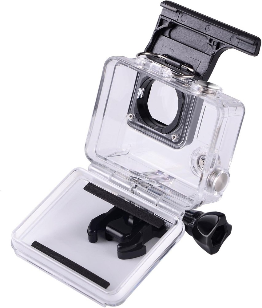 Suptig Replacement Waterproof Case Protective Housing for Transparent + Black