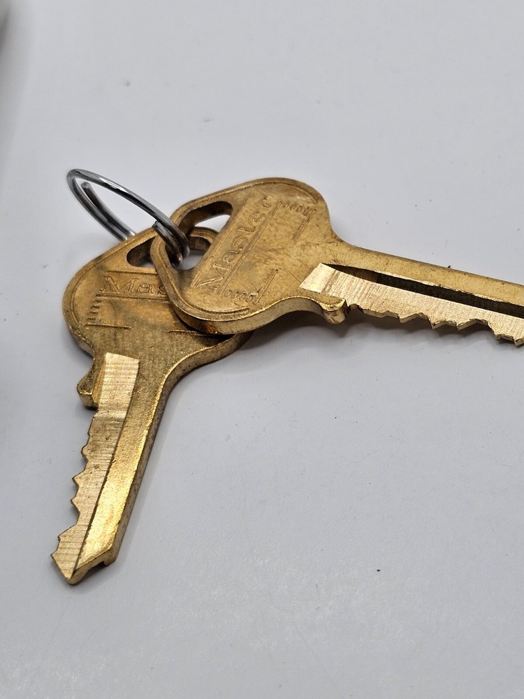 MASTER LOCK 3JZH8 Keyed Padlock, 3/4 in Rectangle Silver