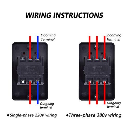 Waterproof Push Button Switch Motor On Off 3 Phase On/Off Switch with Box