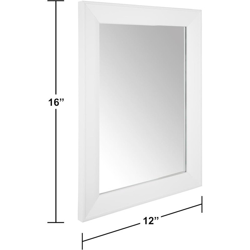 Beveled Wall Mirror HD Float Glass Easy Install Rectangular Home Décor 12x16 New