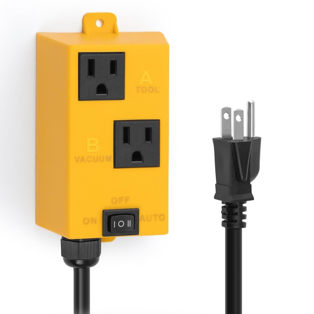 Automatic Vacuum Switch with Auto/On/Off Control, Smart Current Sensing