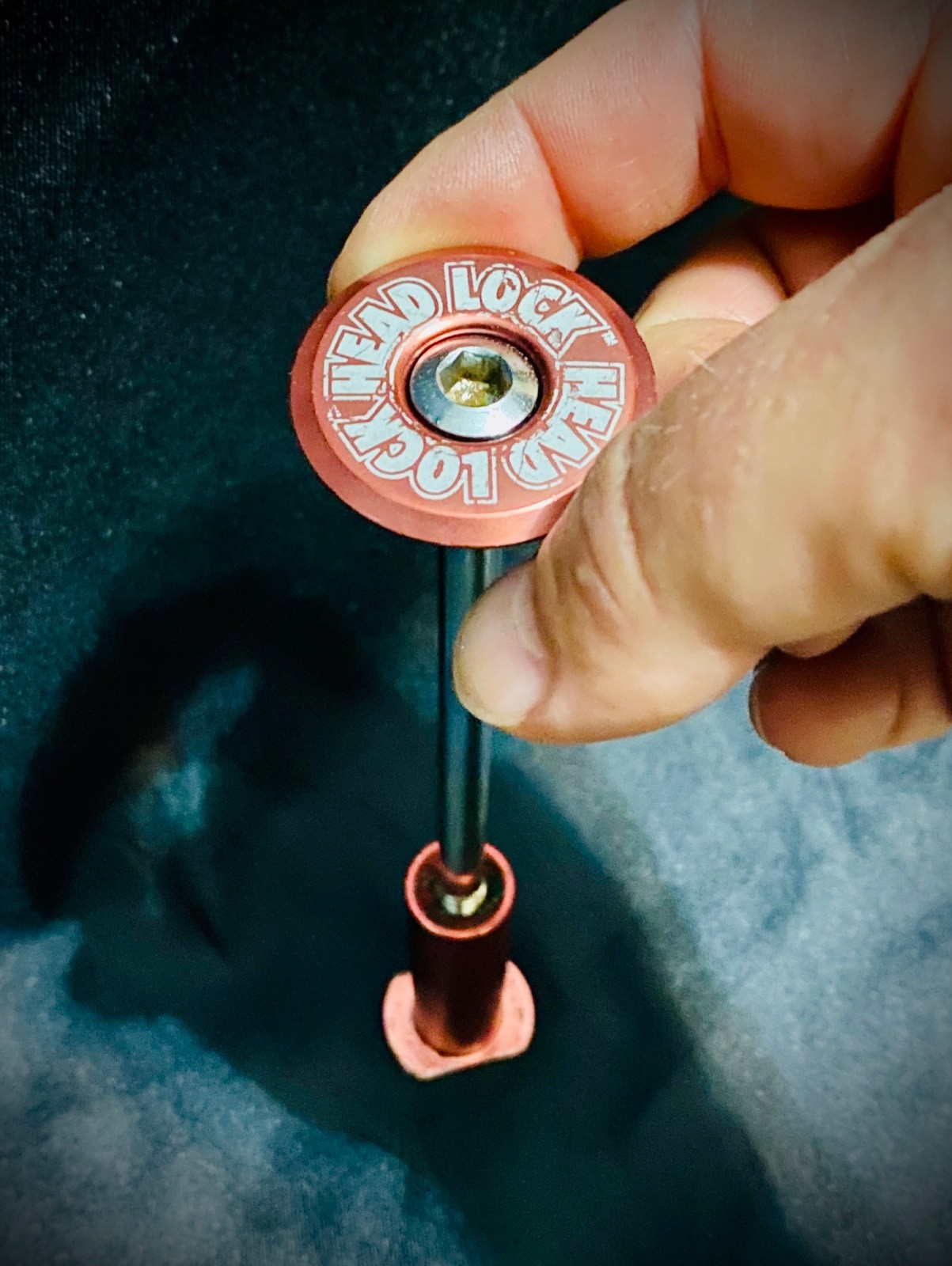 RED 1990s Azonic HEAD LOCK 1-1/8" Threadless Locking Stem Bolt Mid School BMX