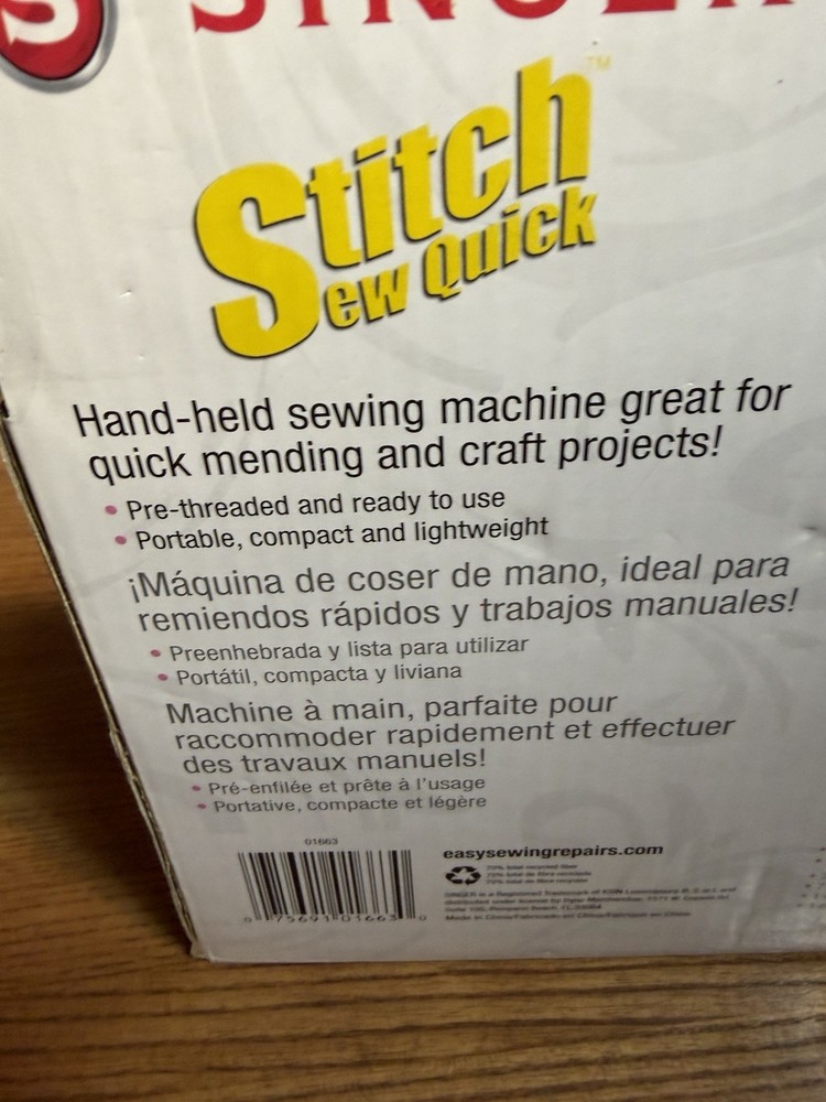 Singer 01663 Stitch Sew Quick Mechanical Sewing Machine
