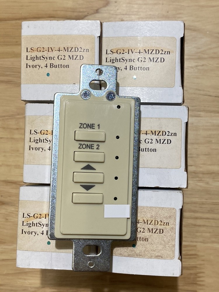 ILC LightSync Control Devices G2 Ivory 4 Button LS-G2-IV-4-MZD2zn 