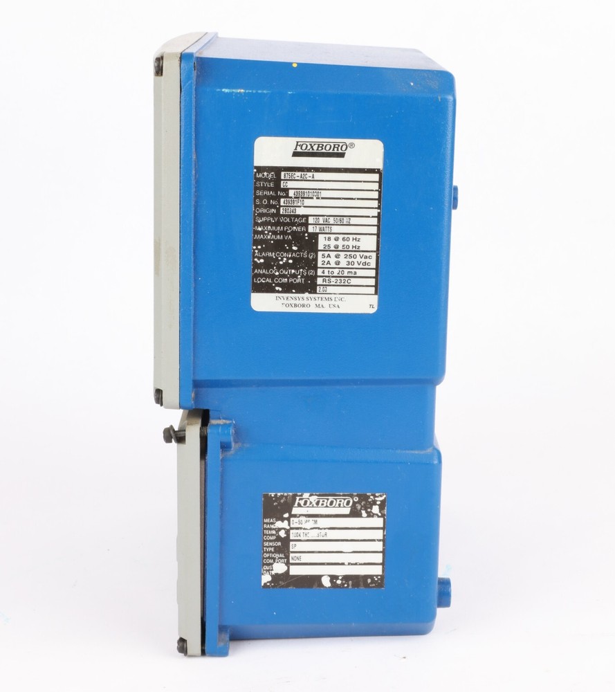 Foxboro Communicator 875EC-A2C-A Electrodeless Conductivity Analyzer, 0-50ms/cm