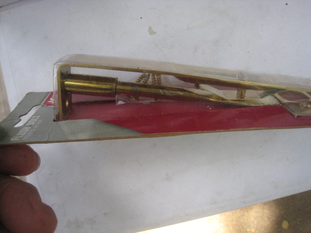 ACE SOLID BRASS FLUSH BOLT 5300546 6" NEW IN PACKAGE NATIONAL HARDWARE