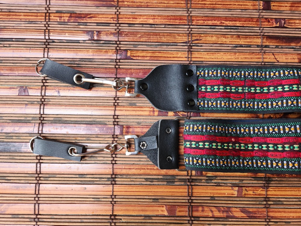 Hippie Camera Strap Adjustable Geometric Design Multicolor, NICE!!!