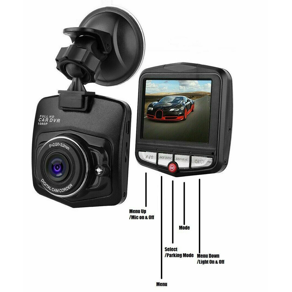 2.4" HD 1080P Car DVR Camera Video Loop Recorder Dash Cam Motion Detection