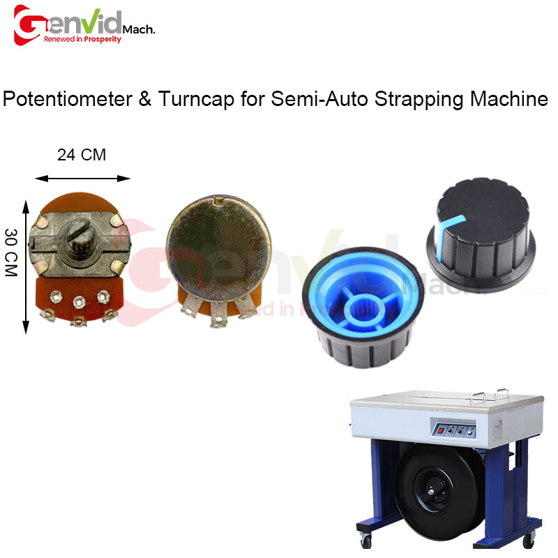 Semi-Auto Strapping Machine B250K B500K Potentiometer Plastic Turncap