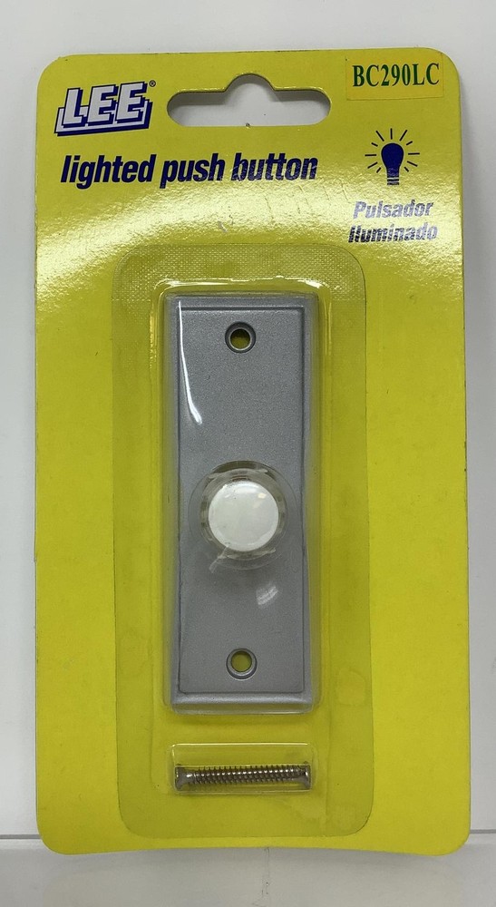 Lee Electrical BC290LC Lighted Screw Back Door Bell Illuminated Push Button 16V