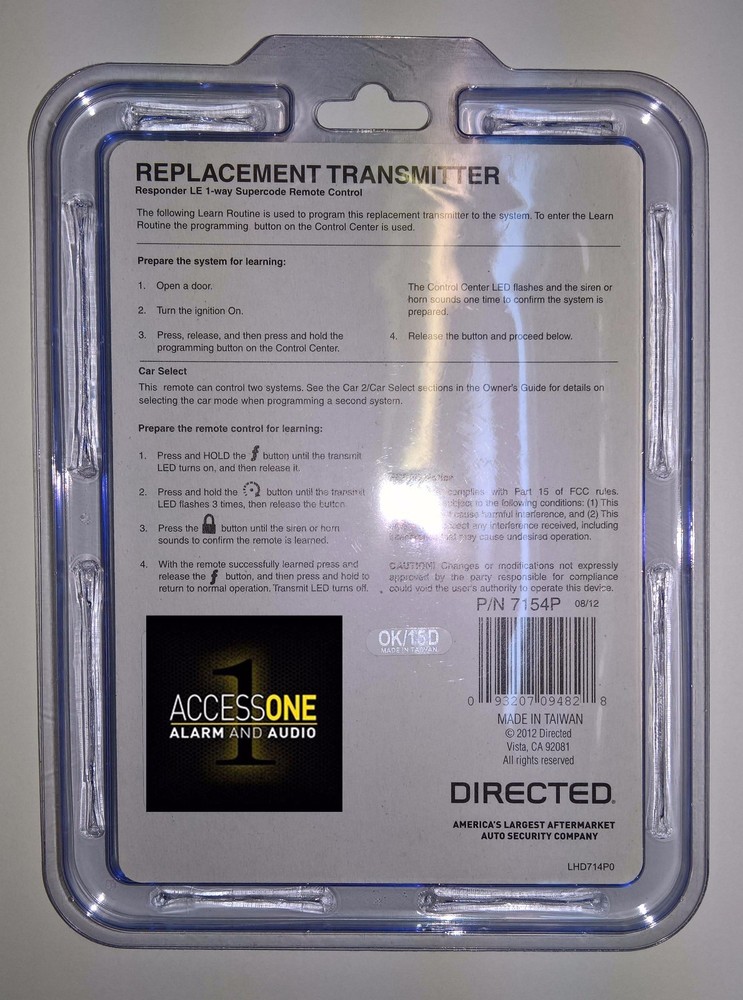 Python 7154P Remote Control Replacement Transmitter For Python 4206P