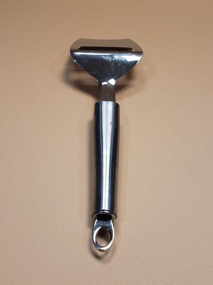 Cuisipro Cheese Slicer Plane Silver Tone Stainless Steel Handle Hanging Loop