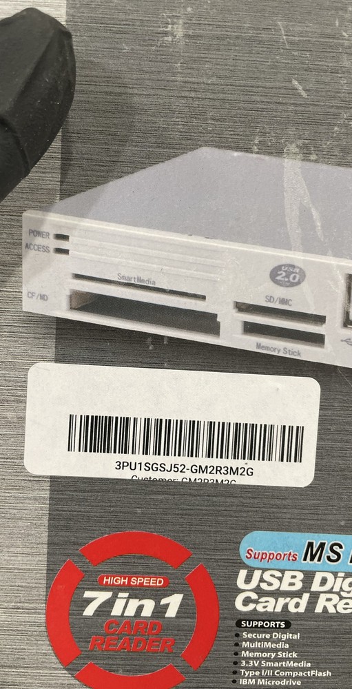 In-Win 7-in-1 USB Digital Memory Card Reader Writer Multi-Format Card Adapter