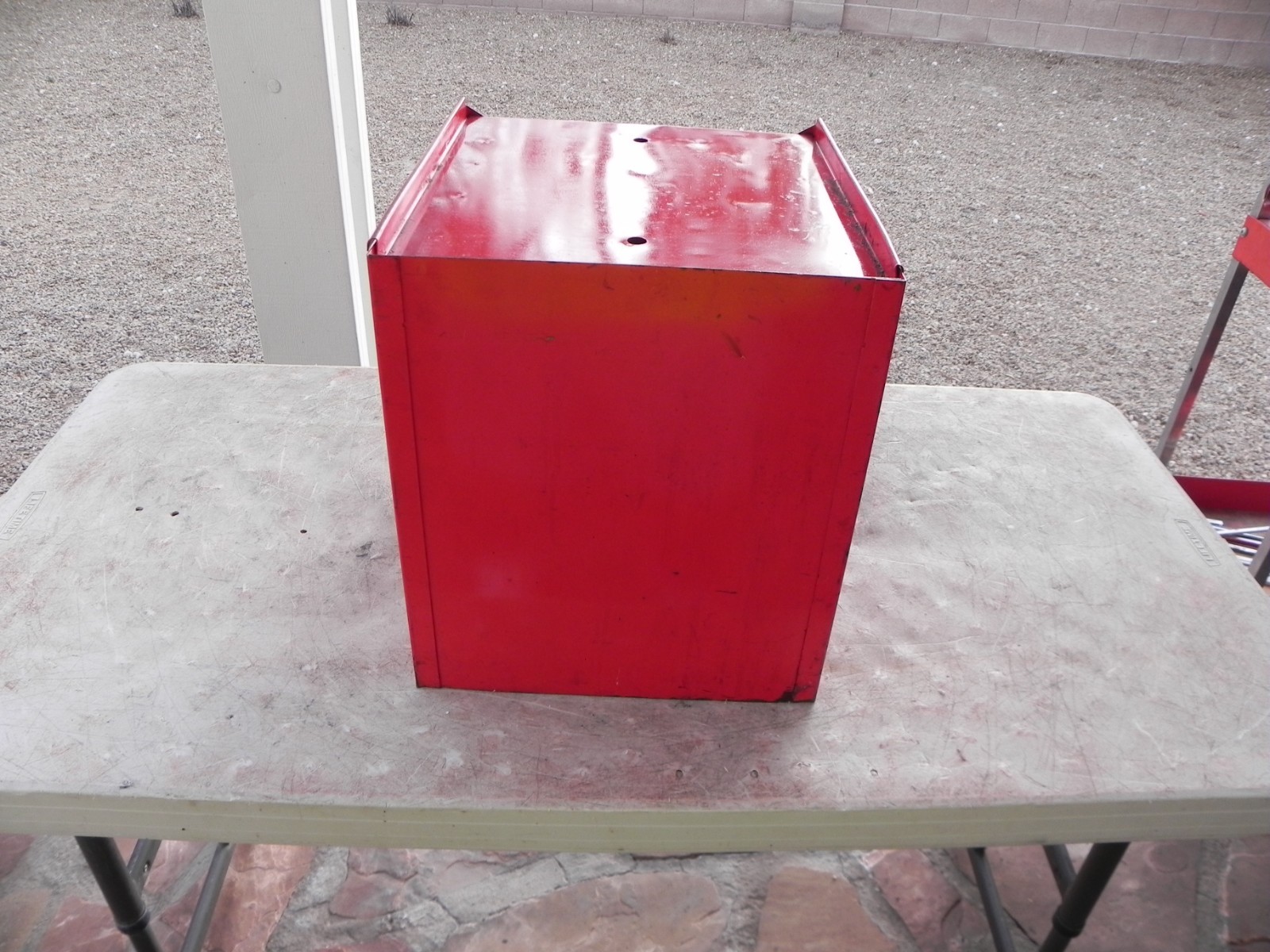 Vintage Mac Tools MB302 H3 6 Drawer Mini Side Cabinet Red USA 2 Keys (NICE)